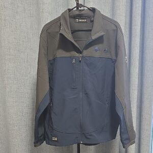 Dri-Duck Men's Water-resistant Performance Jacket in Navy and Charcoal Large